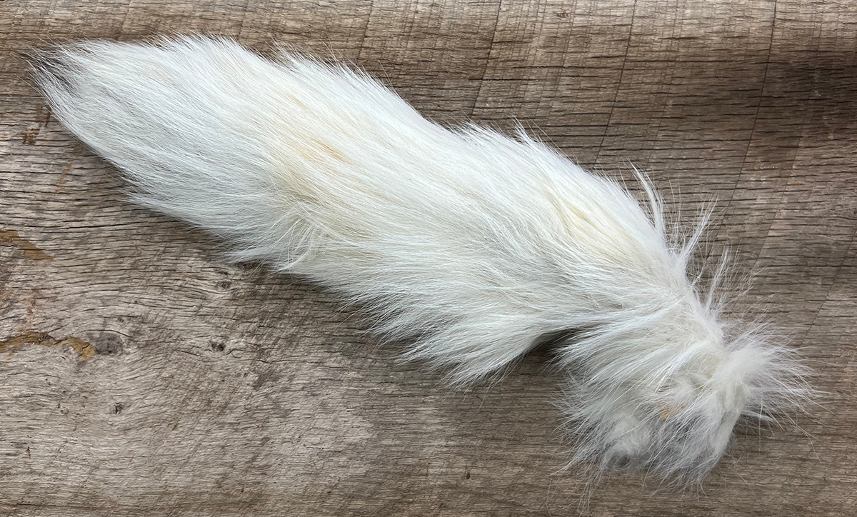 White Arctic Fox Tail - Barlow's Tackle