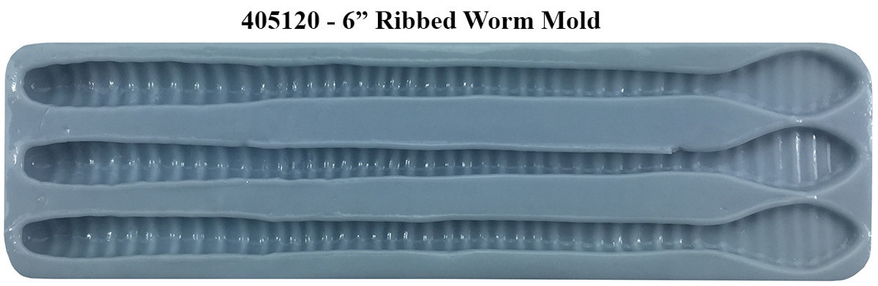 Ribbed Worm Mold - 6 - Barlow's Tackle