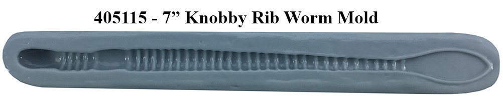 Knobby Rib Worm Molds - Barlow's Tackle
