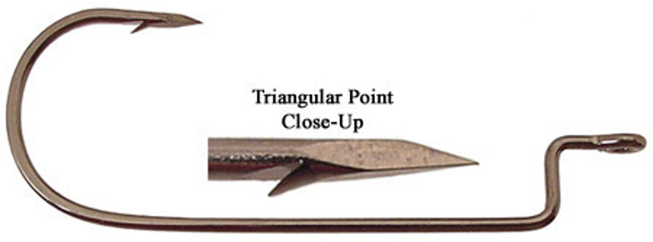 Eagle Claw Trokar Heavy Duty Worm Hook, Size 30, Forged Round Bend