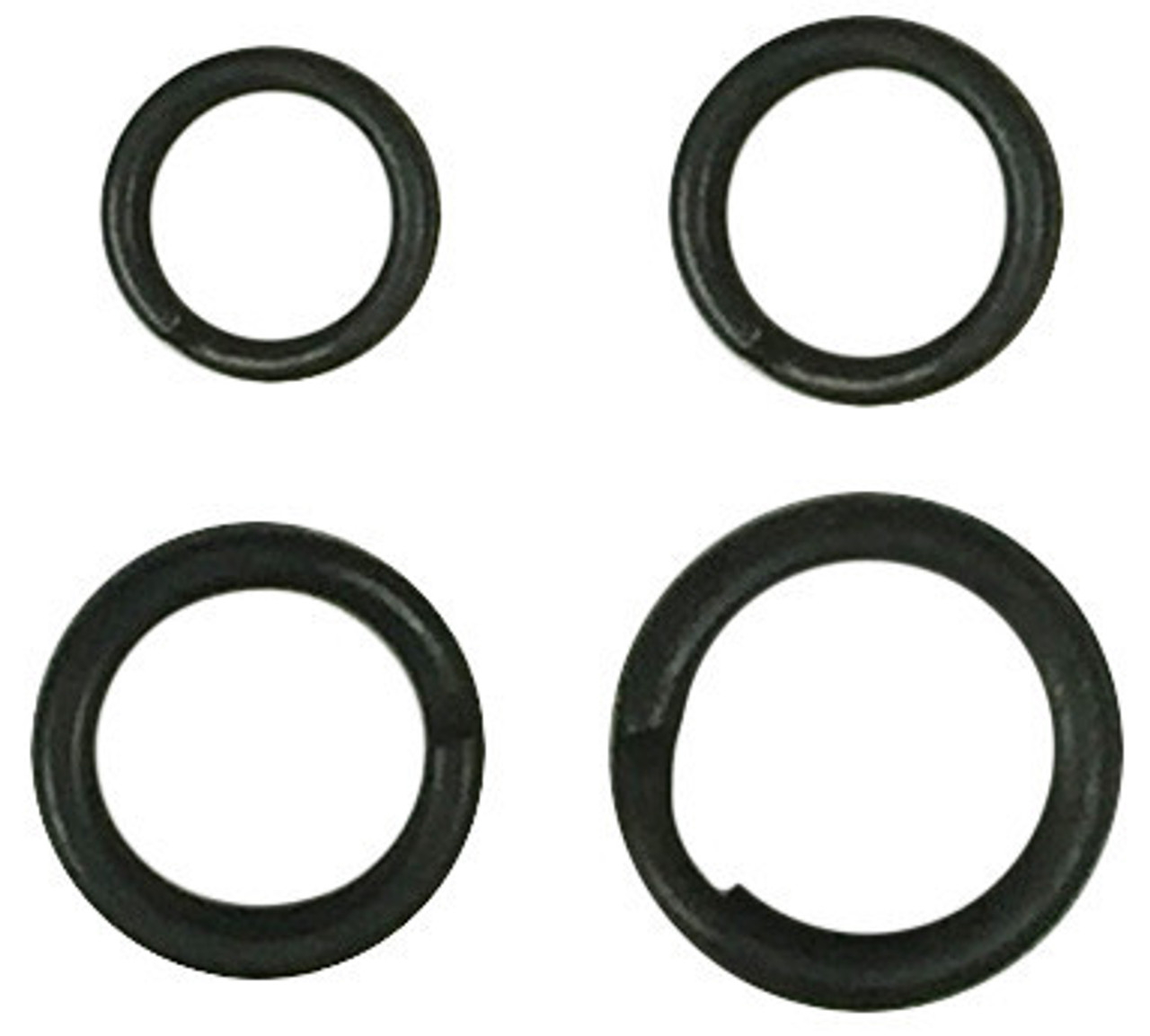 Split Rings - Black Stainless Steel - Barlow's Tackle