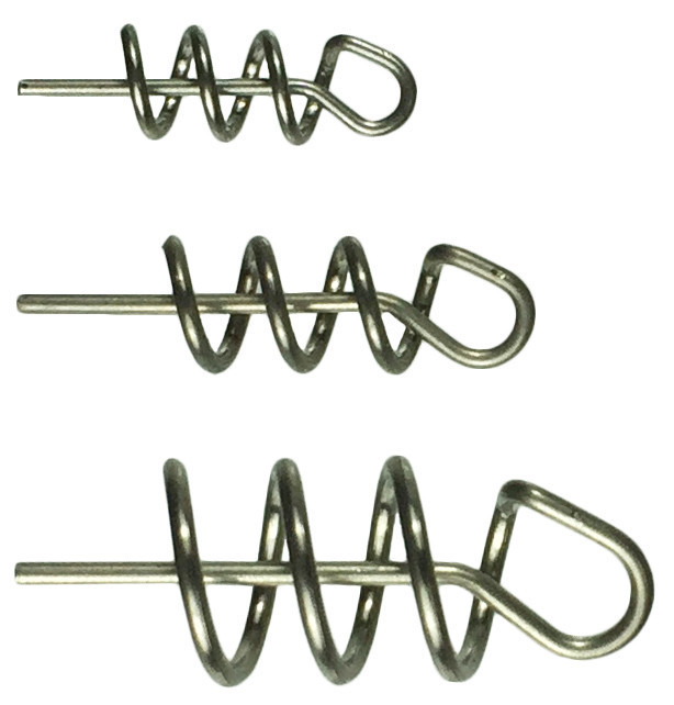 OWNER TwistLock Bass Fishing Hooks With Centering Pin Spring - Weedless Soft Plastic Rigging