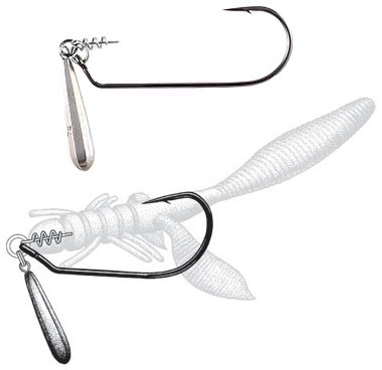 Owner 5132W TwistLOCK™ Weighted Worm Fishing Hook with