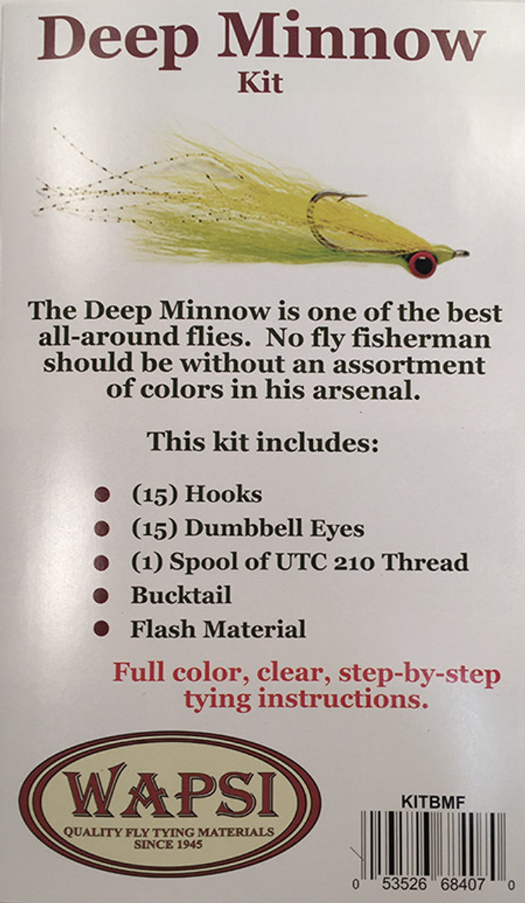 Wapsi Deep Minnow Clouser Kit - Barlow's Tackle