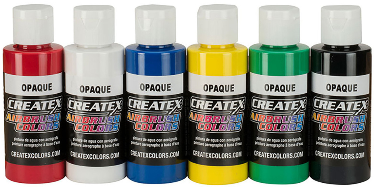 Createx Airbrush Opaque 6 Color Paint Set - Barlow's Tackle