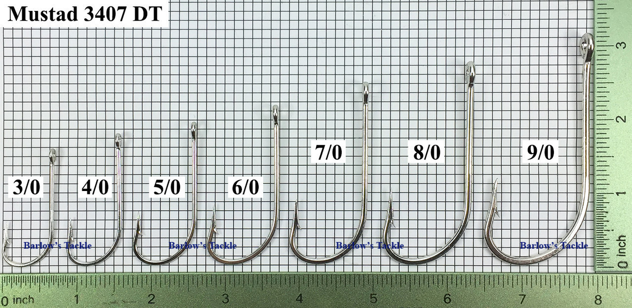MUSTAD HOOKS O'Shaughnessy Hook, Duratin Coated, Heavy Wire, Size