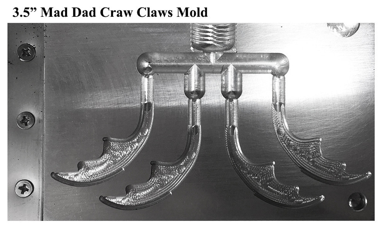 DO-IT PRO SERIES CNC SOFT BAIT MAD DAD CRAW MOLDS, Soft Plastic