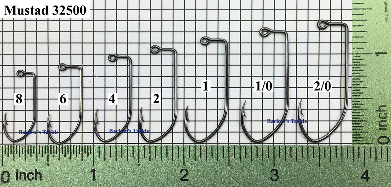 Mustad 32500 BN Jig Hooks Sizes 10-4/0 - Barlow's Tackle