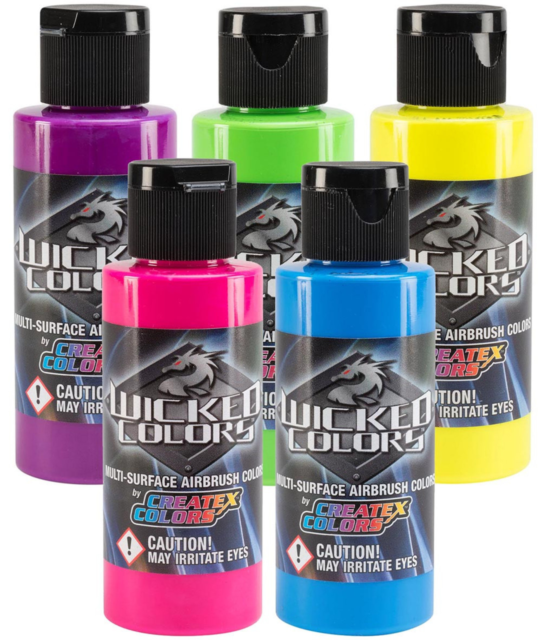 Createx Airbrush Paint Wicked Fluorescent Colors - Barlow's Tackle