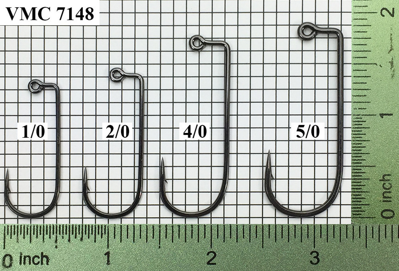 VMC 7161 Texas Hook 1000 Units Grey