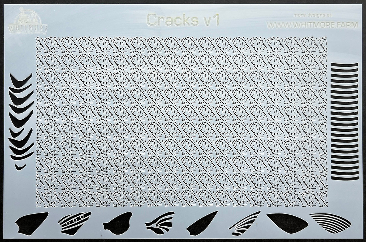 Crankbait Fishing Lure Airbrush Stencil #2 – 2.5 Inch – Whitmore Farm