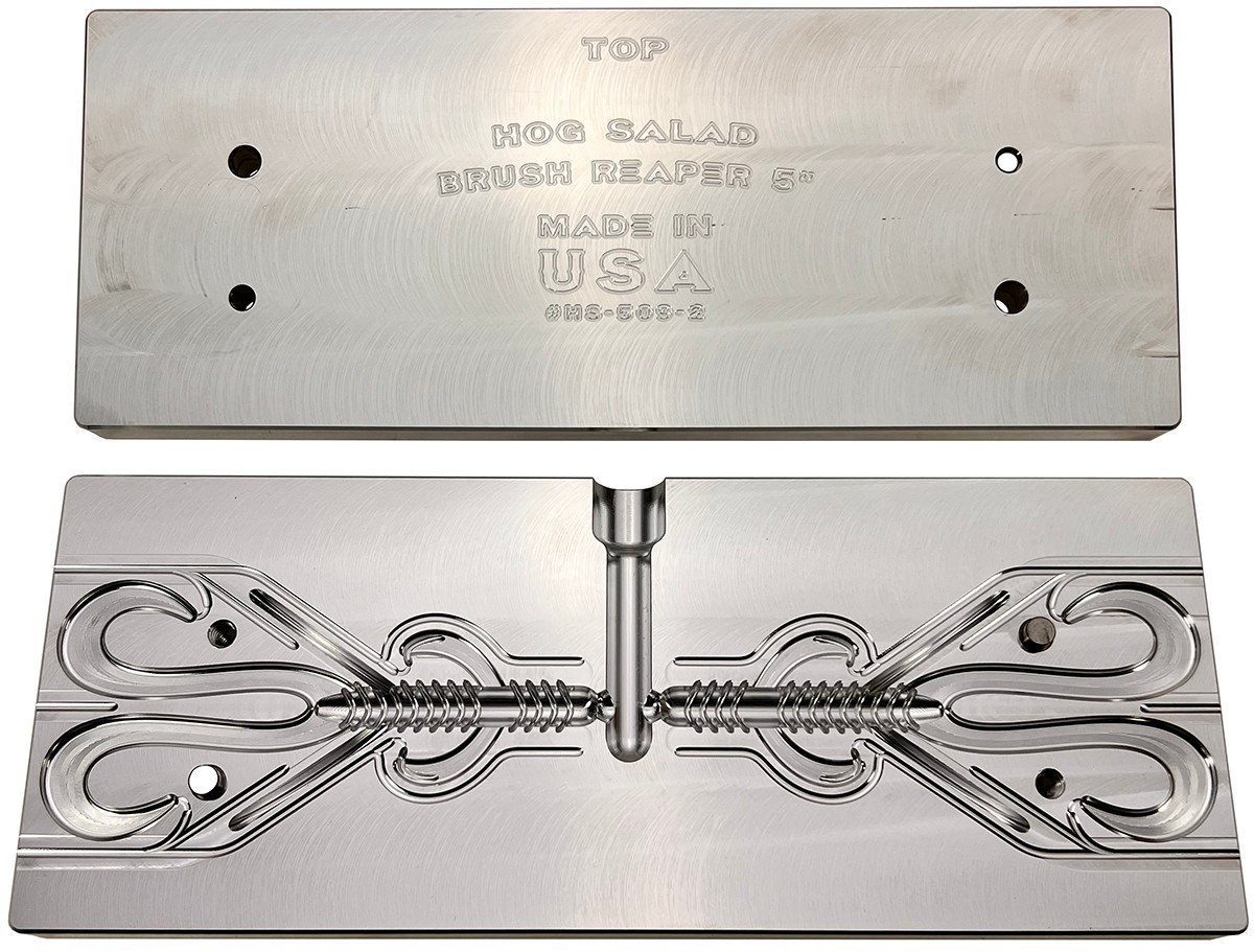 Hog Salad CNC Brush Reaper Worm Molds - Barlow's Tackle