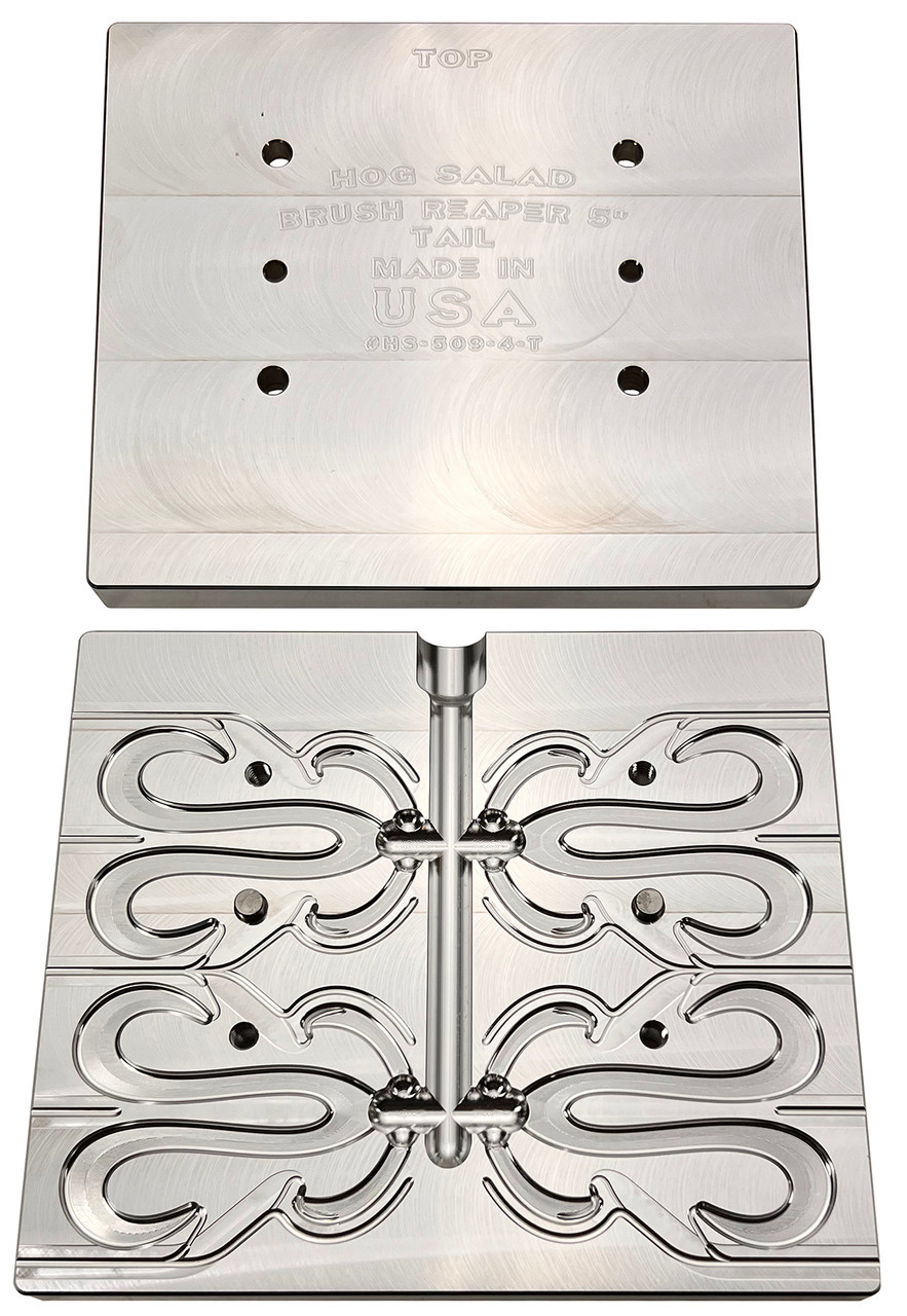 Hog Salad CNC Brush Reaper Worm Molds - Barlow's Tackle