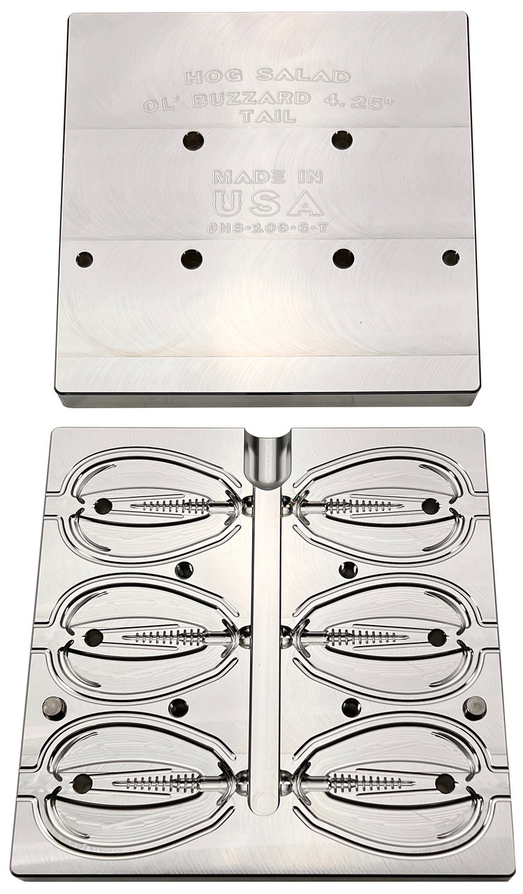 Hog Salad CNC Ol' Buzzard Worm Molds - Barlow's Tackle