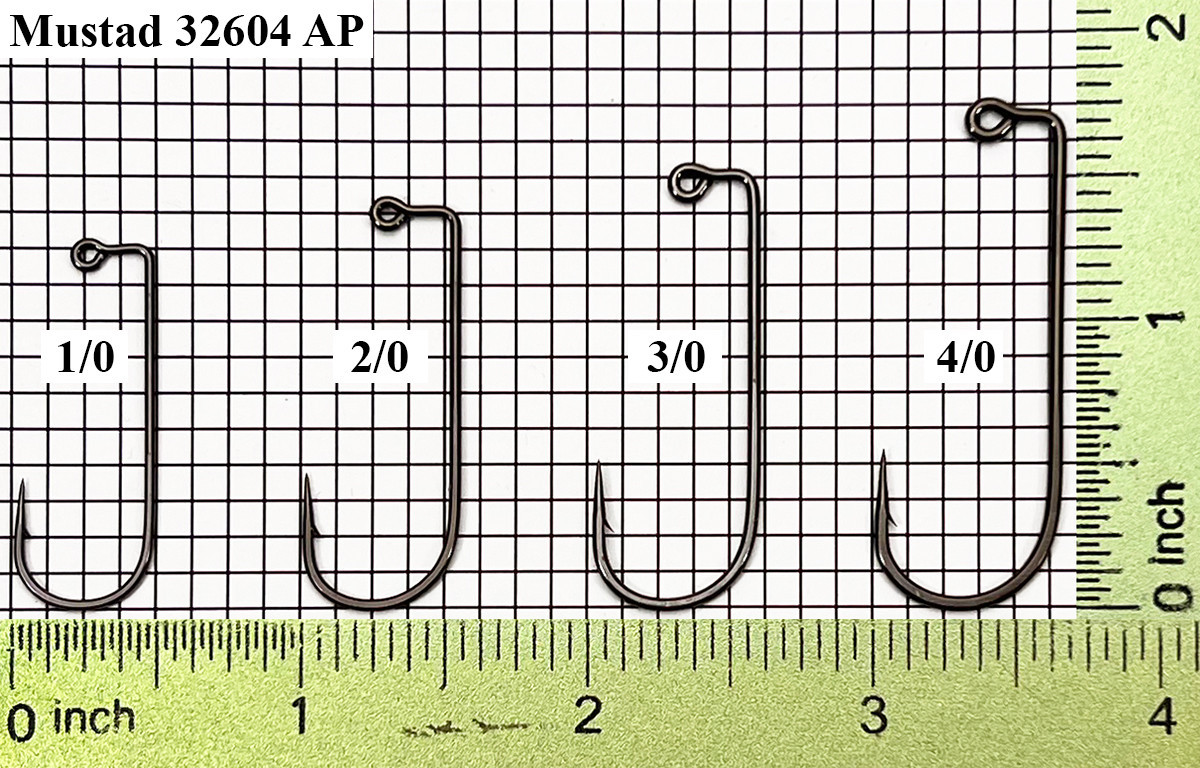 Mustad 32604AP-BN Jig Hooks Sizes 1/0-4/0 - Barlow's Tackle