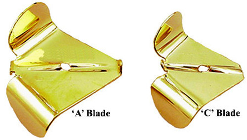 Aluminum Buzz Blade Clockwise Turn with Bubble Holes On-Center Axis -  Barlow's Tackle