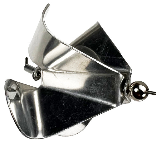 Aluminum Buzz Blade Clockwise Turn with Bubble Holes On-Center Axis -  Barlow's Tackle