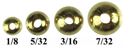 Solid Brass Beads or 1/4 brass beads or 5/16 brass beads