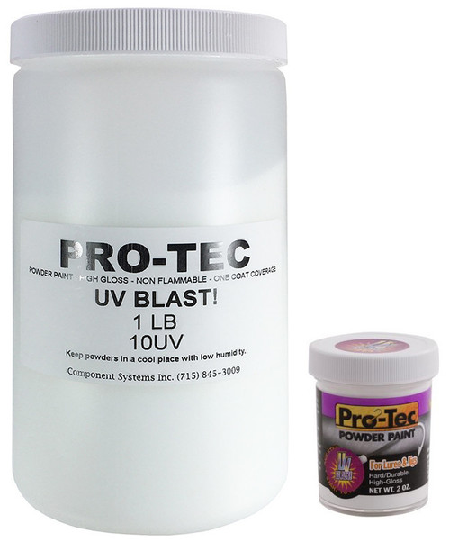 Pro-Tec Powder Paint - SUPER GLOW, Color Choice - Jig and spoon Paint 2 oz.