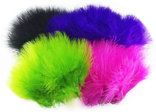 Marabou - Strung Pin Feathers - Barlow's Tackle