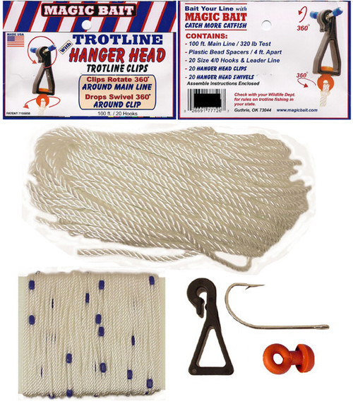 Trotline Cord - Twisted White - Barlow's Tackle