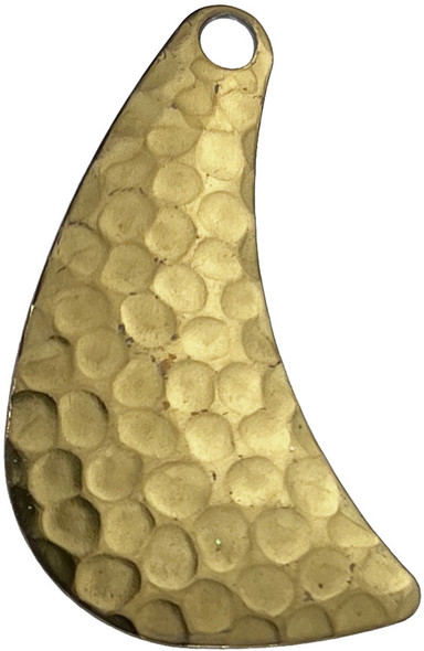 Brass Tomahawk Spinner Blades Hammered Finish Sizes 4 - 6  Brass Tomahawk Spinner Blades Hammered Finish Sizes 4 - 6