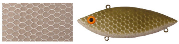 Pike v1 Mesh Fishing Lure Airbrush Stencil