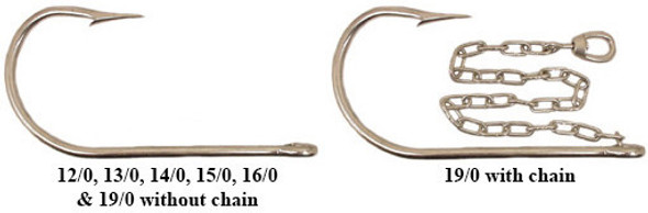 Mustad CH39937NP-DT Shark Circle Hook Size 27/0 - Barlow's Tackle