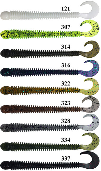 Hooktail Worm Molds - Barlow's Tackle