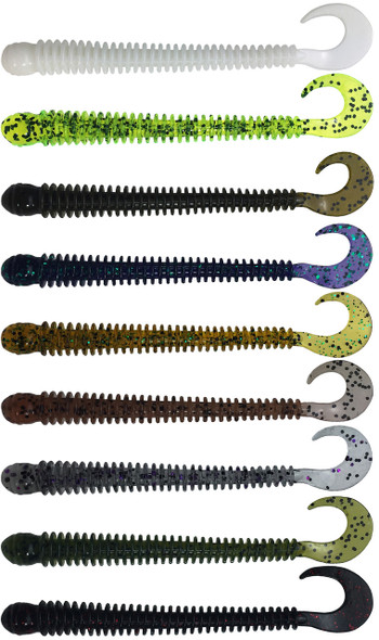 Barlows 4" Ribworm - Solid Colors Barlows 4" Ribworm - Solid Colors