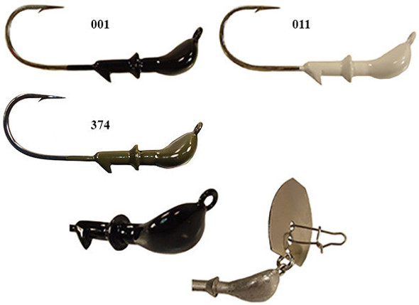 Jig Heads and Lead Bodies for Fishing Lures