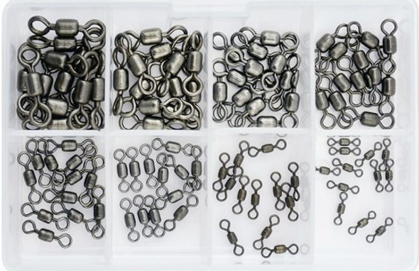  American Fishing Wire Mighty Mini Stainless Steel Crane  Swivels, Size #1, 411 lb Test, Gunmetal Black, 50 pc : Sports & Outdoors