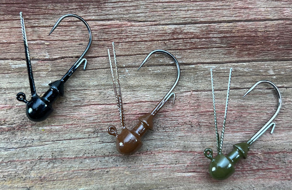 Closeout 2023 1/8oz. Mushroom Ned Jig Heads - CLOSEOUT Closeout 2023 1/8oz. Mushroom Ned Jig Heads - CLOSEOUT