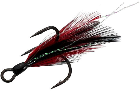 BKK Hooks BKK Red Feathered Spear 21-SS Treble Hooks Sizes 8-1 BKK Hooks BKK Red Feathered Spear 21-SS Treble Hooks Sizes 8-1