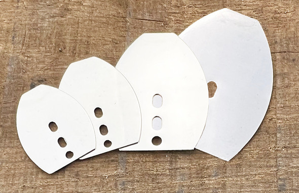  Nickel Plated Flat Shakee Blades