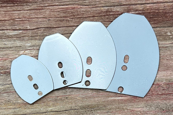  Black Nickel Plated Flat Shakee Blades