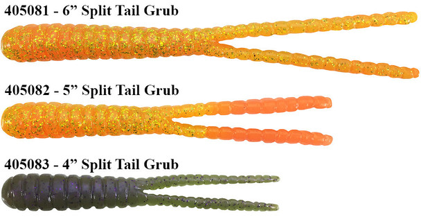 Barlows Split Tail Grub Worm Molds