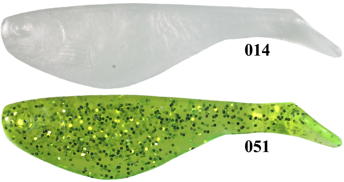 Barlows 2" Shad Body - Solid Colors
