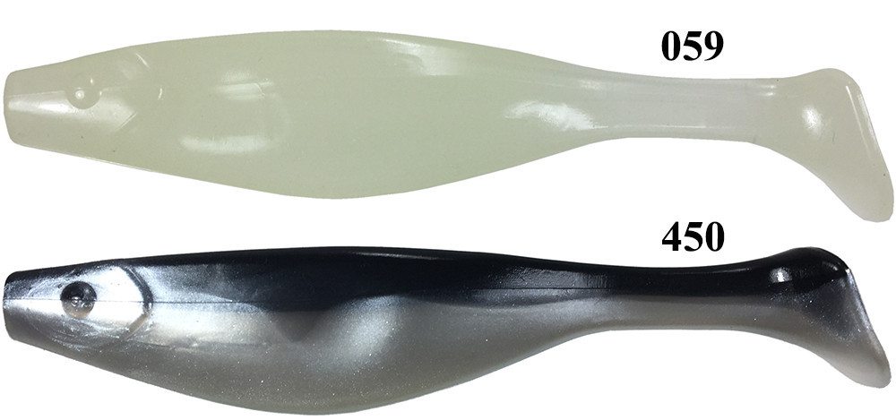 Barlows 5" Shad Body - Two Color