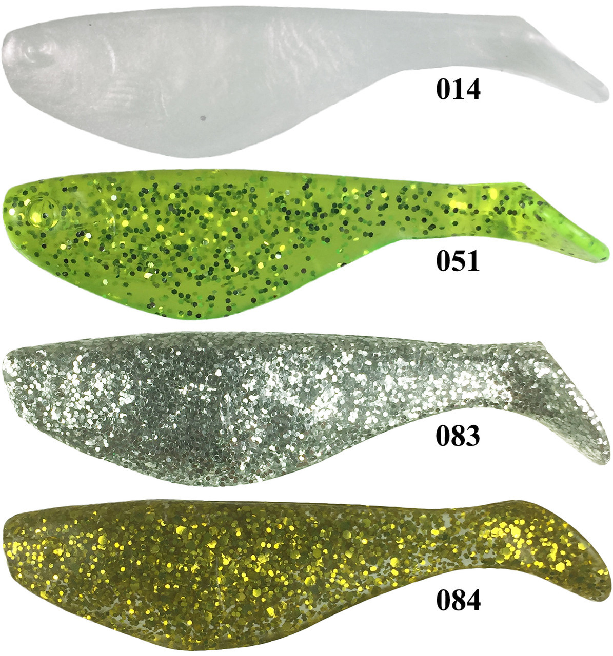 Barlows 6" Shad Body - Solid Colors