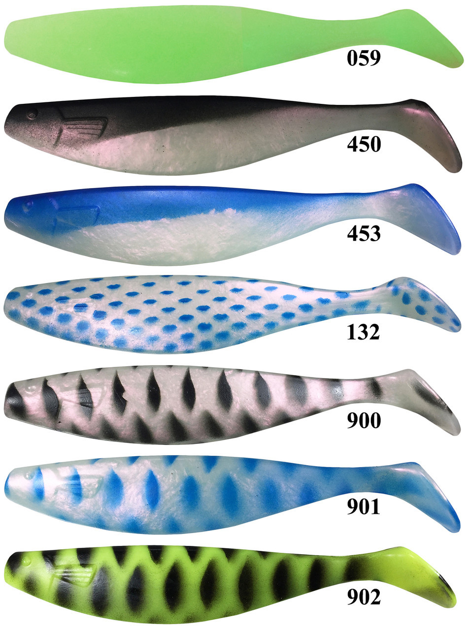 Barlows 6" Shad Body - Two Color