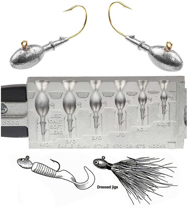 Do-It Molds Do-It Egg Head Jig Mold Do-It Molds Do-It Egg Head Jig Mold