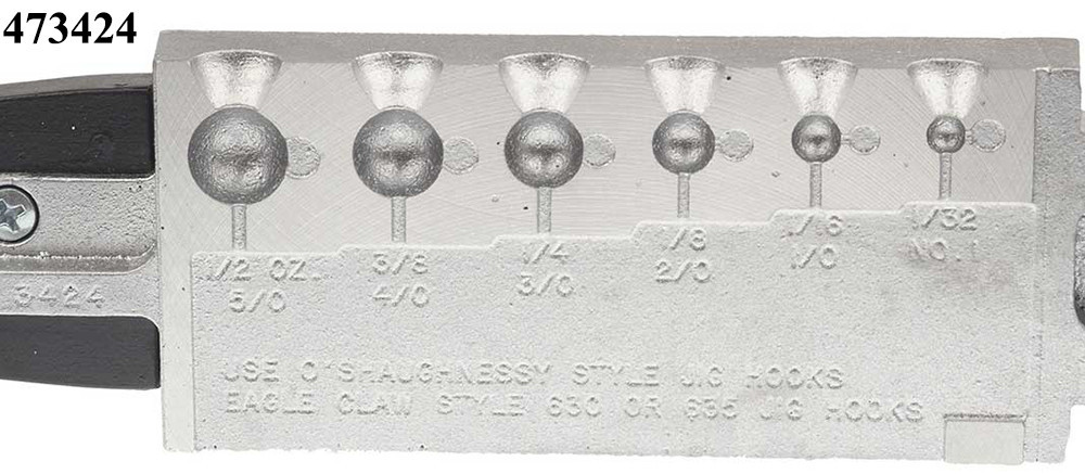 Do-It Molds Do-It Round Head / Steelhead Mold 635 Hook - Small Weight Do-It Molds Do-It Round Head / Steelhead Mold 635 Hook - Small Weight