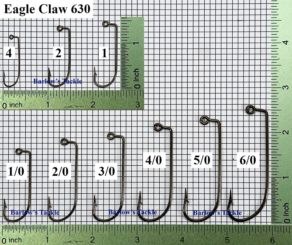 Eagle Claw Hooks Eagle Claw 630 Jig Hook  Sizes 4-6/0