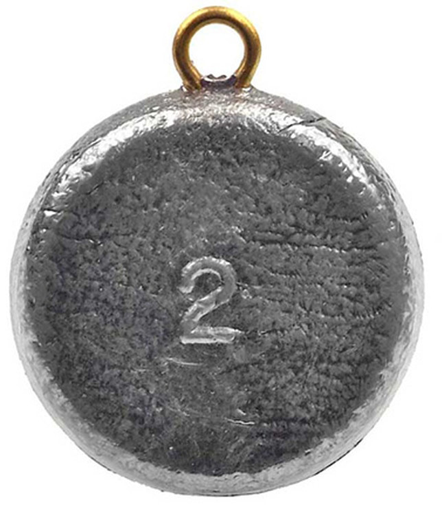 Do-It Molds Do-It Flat Round Sinker Mold with Brass Eyelets Do-It Molds Do-It Flat Round Sinker Mold with Brass Eyelets
