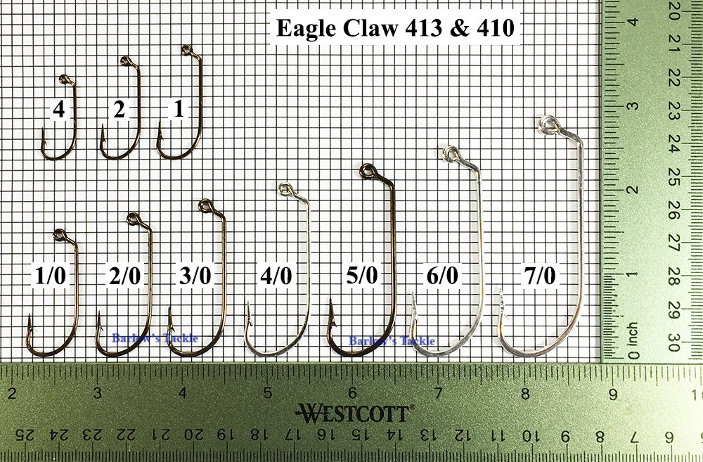 Eagle Claw Hooks Eagle Claw 413CAT Jig Hook  Sizes 1 - 7/0