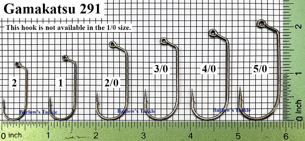 Gamakatsu 291 Jig Hook  Sizes 2 - 5/0  Gamakatsu 291 Jig Hook  Sizes 2 - 5/0