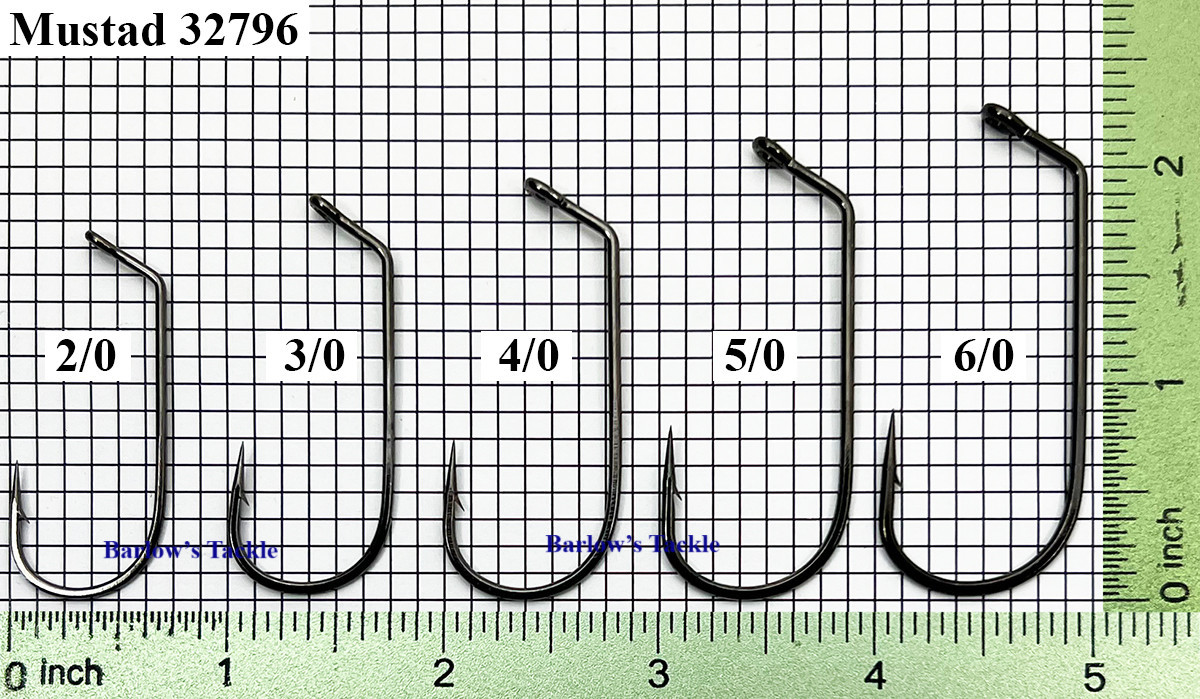  Mustad 32796NP-BN  Jig Hooks  Sizes 2/0-6/0