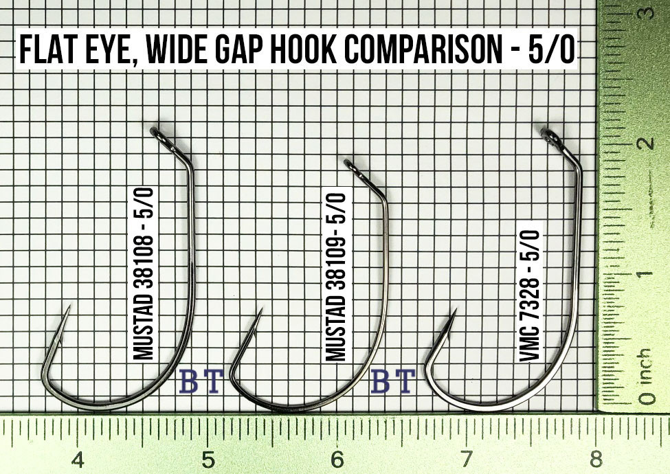  Mustad 38109NP-BN Jig Hooks  Sizes 2/0 - 5/0