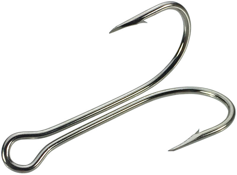  Mustad 7825-NI Double Hooks Sizes 6 - 4/0